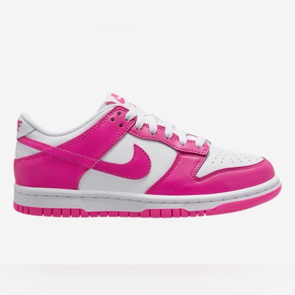 Nike Dunk Low 7Y/8.5W Sneakers in Pink and White - Picture 14 of 15
